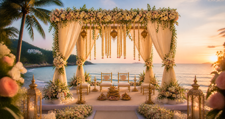 Mandap Design for Thai Beach Weddings: Balancing Tradition and Setting